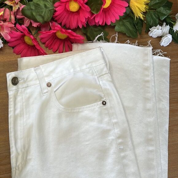 Gianni Bini Riley Ankle Straight Jean White Size 31 - Picture 10 of 10